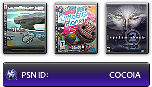Currently playing: Wipeout HD (PS3), LittleBigPlanet (PS3), System Shock 2 (PC)